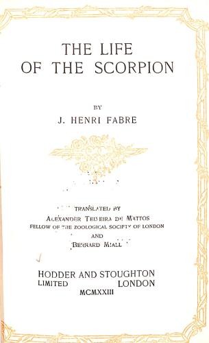The life scorpion - life, of