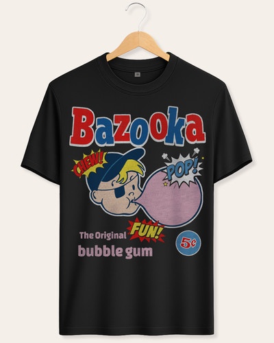 Retro 80s 90s - bazooka, bubble