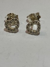 GENUINE PANDORA HEART STUD EARRINGS