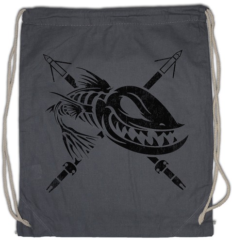 Dead grinning fish - grinning, drawstring