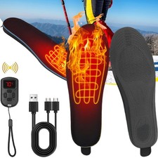 Heated Insoles USB with Remote Control USB Rechargeable Electric Heated Insoles