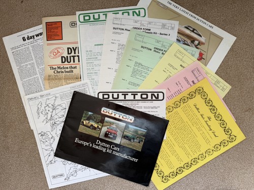 Dutton kit cars - sales, brochure