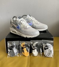 🔥Brand New Nike Air Max 90 x Basement London 2019 Trainers Grey Fog UK 6 US 7🔥