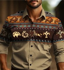 Cowboy Western Shirt Men's
