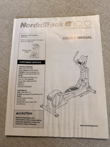 Nordictrack e10 foldable - nordictrack, e10.0