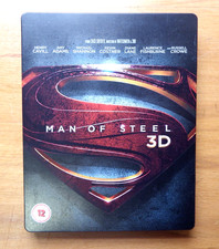 Zack Snyder's Superman Man Of Steel Blu-Ray & Blu-Ray 3D steelbook 2 discs