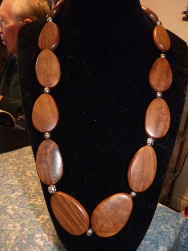 Large chunky carved wooden - chunky,