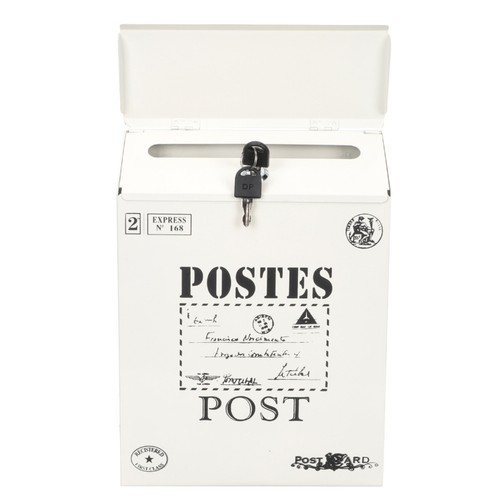 Lockable retro letter box - lockable, wall