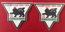 Pair of 1993-1994 Champions Premier League patch player size  Iron On UK STOCK
