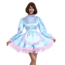 Sissy Girl Maid Lockable Satin