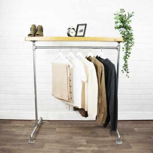 Clothes rail rack solid - rack,