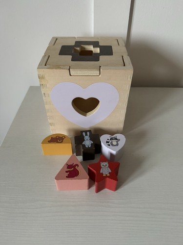 Wooden animal shape sorter for - animal,