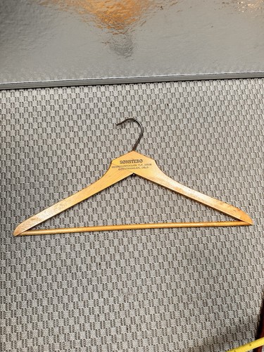 Vintage wooden hanger - wooden,