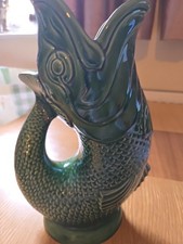 Large Vintage Glazed Green