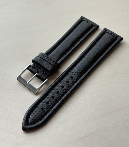 20mm poljot black leather - 20mm,