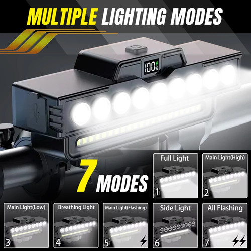 Led solar bicycle horn light - 9,