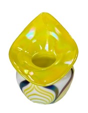 Studio Art Glass Yellow White