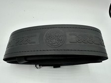 Scottish Celtic Embossed Leather Kilt Belt with adjustable waist only £14.99