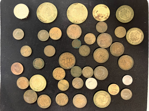 Foreign coin lot old mixed - old,