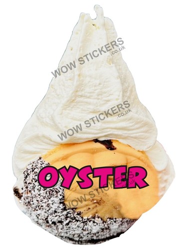 Ice cream van - sticker, oyster