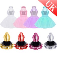UK Kids Dress Shiny Sequins