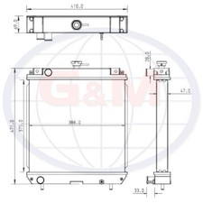 Radiator for KUBOTA Compact
