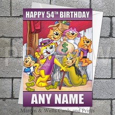 Top cat birthday card 5x7 - top, card.