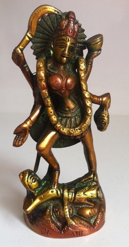 Kaali brass statue - kaali, shiva