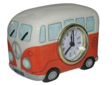 Ceramic camper van clock - ceramic,
