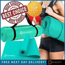 TURQUOISE YOGA MAT 15MM THICK