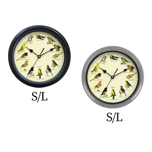 Bird sound music wall clock - bird,
