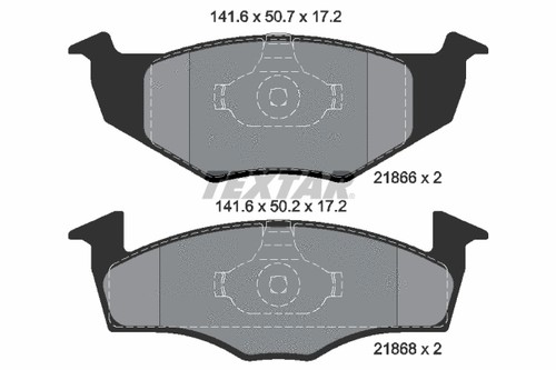 Front brake pad set disc - front,