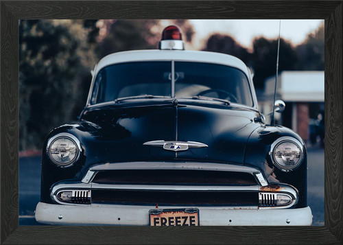 Vintage nypd police - vintage, framed