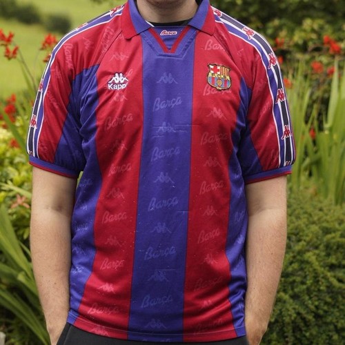 1995 barcelona home shirt - home,