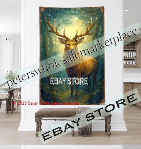 Forest stag rustic woodland - stag,