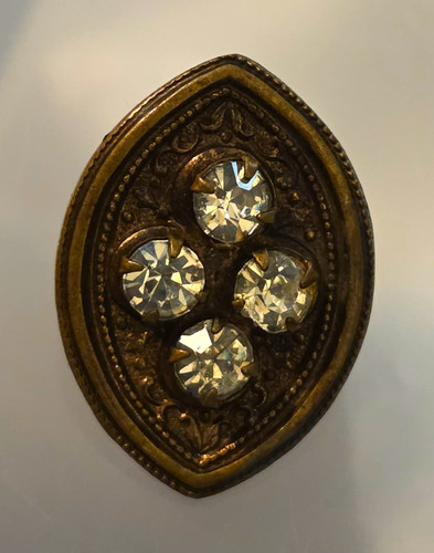 Antique brass bronze collar - brass,