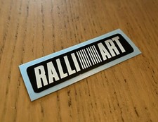 Ralliart Chrome / Black Decal