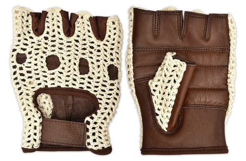 Cycling gloves crochet back - gloves,
