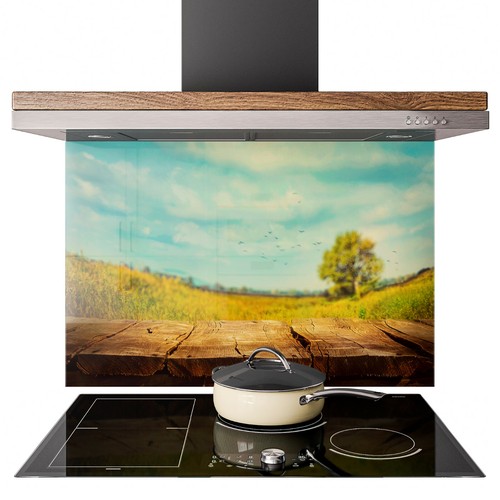 Glass splashback kitchen tile - splashback,