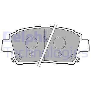 Lp1742 delphi brake pad set - lp1742,
