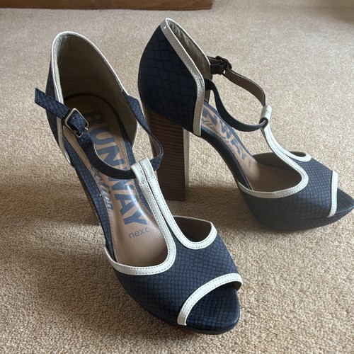 Next blue white strappy - next,