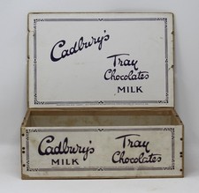 Vintage Cadbury’s Milk Tray Chocolates Wooden & Card Advertising Box