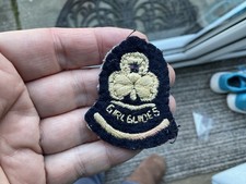 Vintage  Cloth Patch badge Girl Guides  Guiding / Promise Style Hat Badge