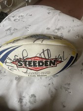 Rugby Ball Leeds Rhinos 12y Old Never Been Blown Up Cirtifiefed  Kevin Sinlfield