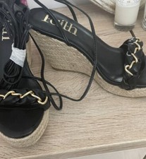 Faith Tie Up Wedge Sandals