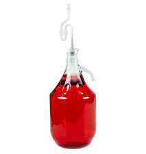 5L DEMIJOHN CARBOY Flip Brewing Wine Cider Distilling Top Screw Cap Bung Home