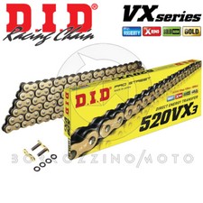 DID 520VX3 Gold & Black G&B 110 Links X-Ring Honda XLV 125 Varadero 2004