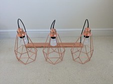 Rose Gold 3 Pendant Kitchen Island Ceiling Hanging Lights Fixtures Retro