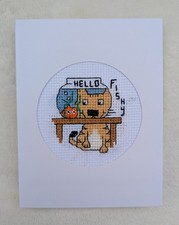 Handmade Cross Stitch Card -