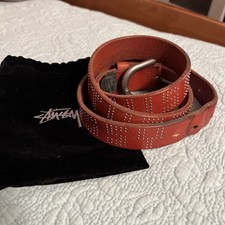 Stussy Leather Studded Belt
